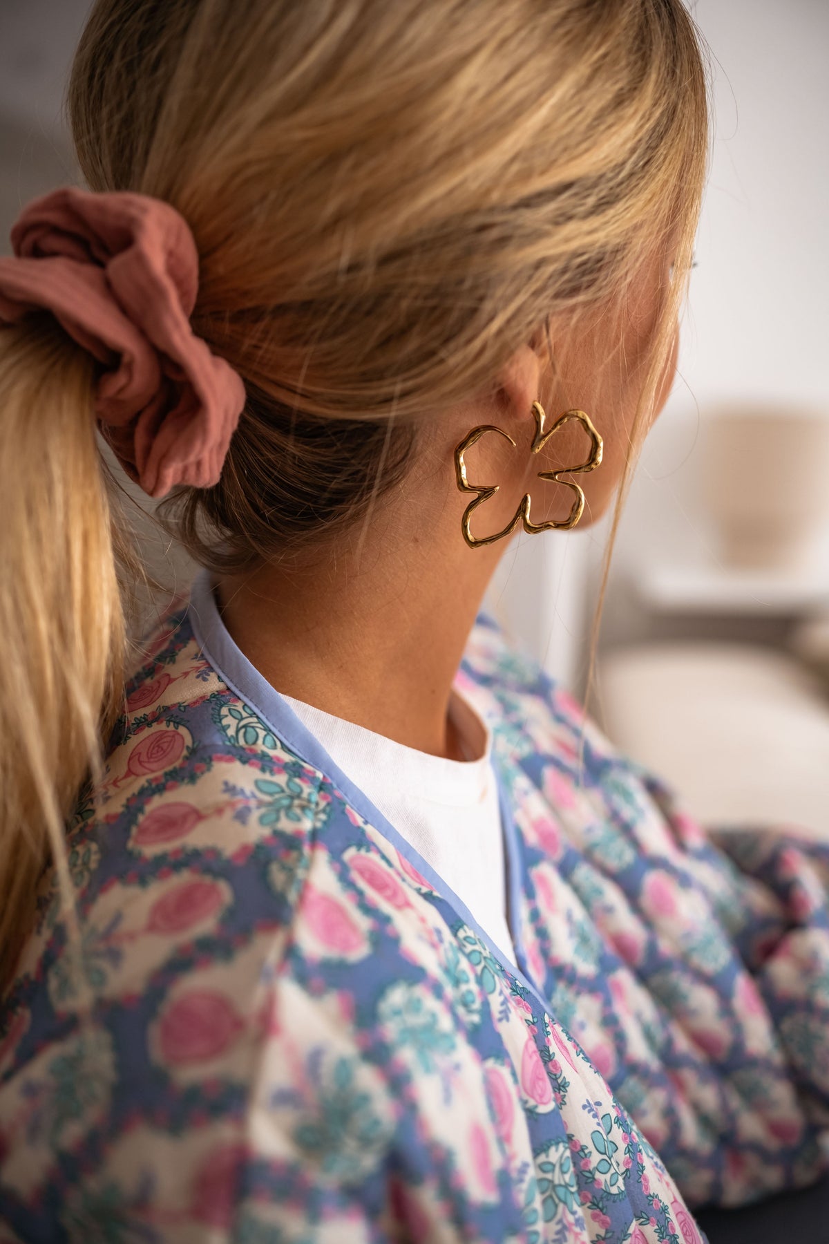 Golden Hosna Earrings