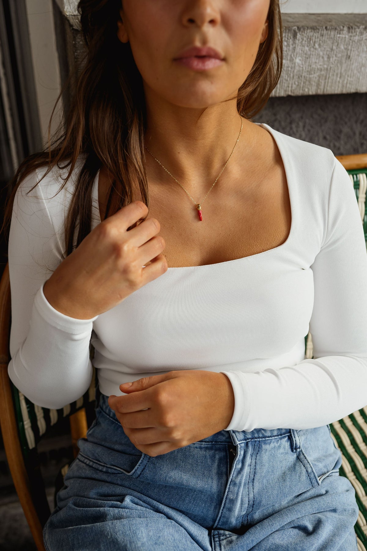 Golden Chili Necklace