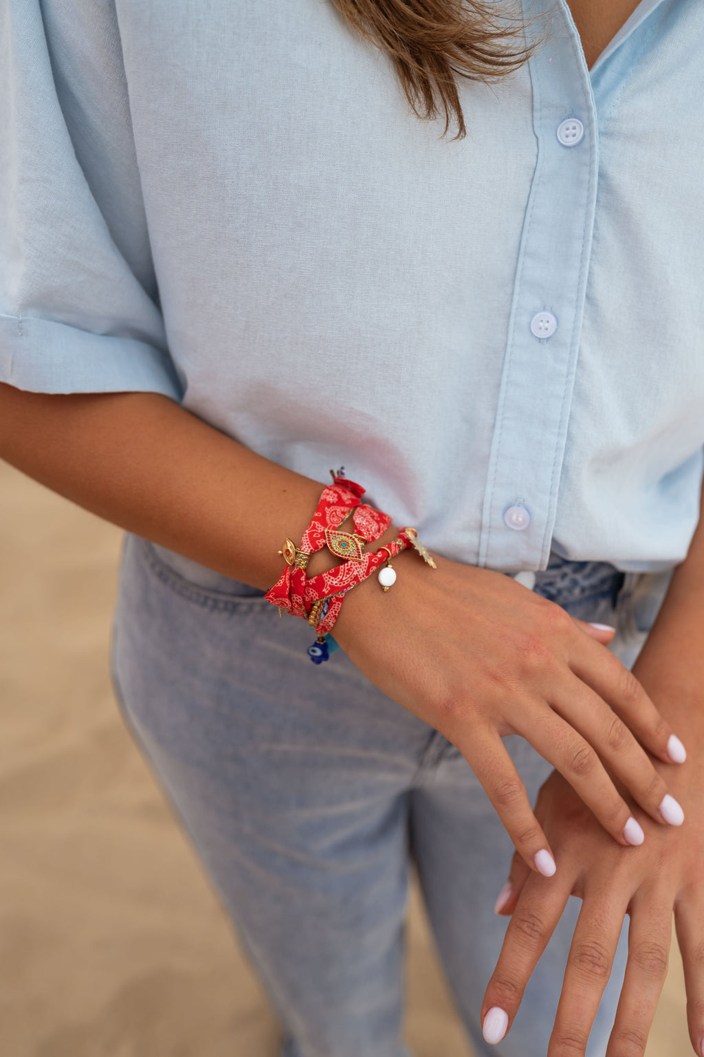 Red and Golden Louny Bracelet