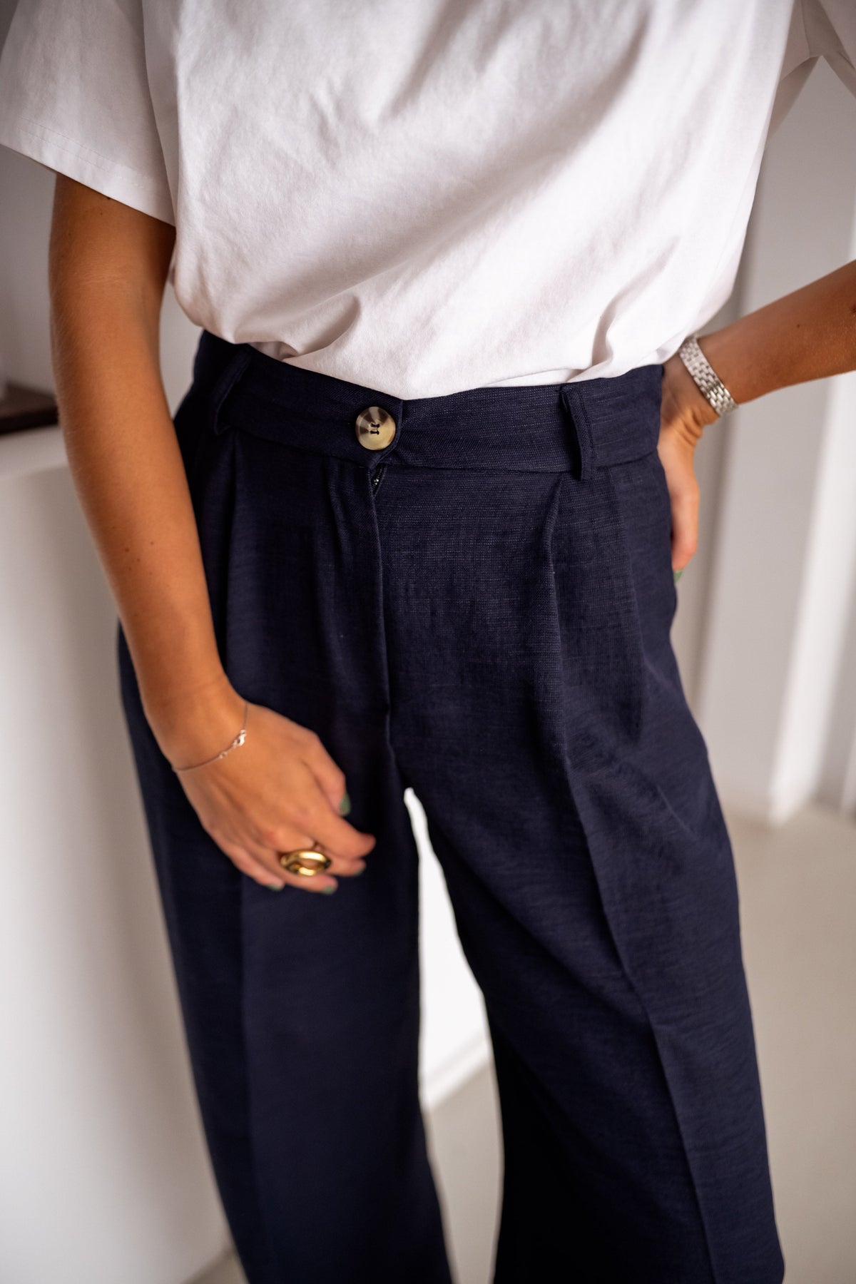 Blue Thaly Pants