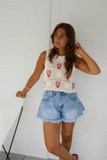 Ecru Crochet Sea Top
