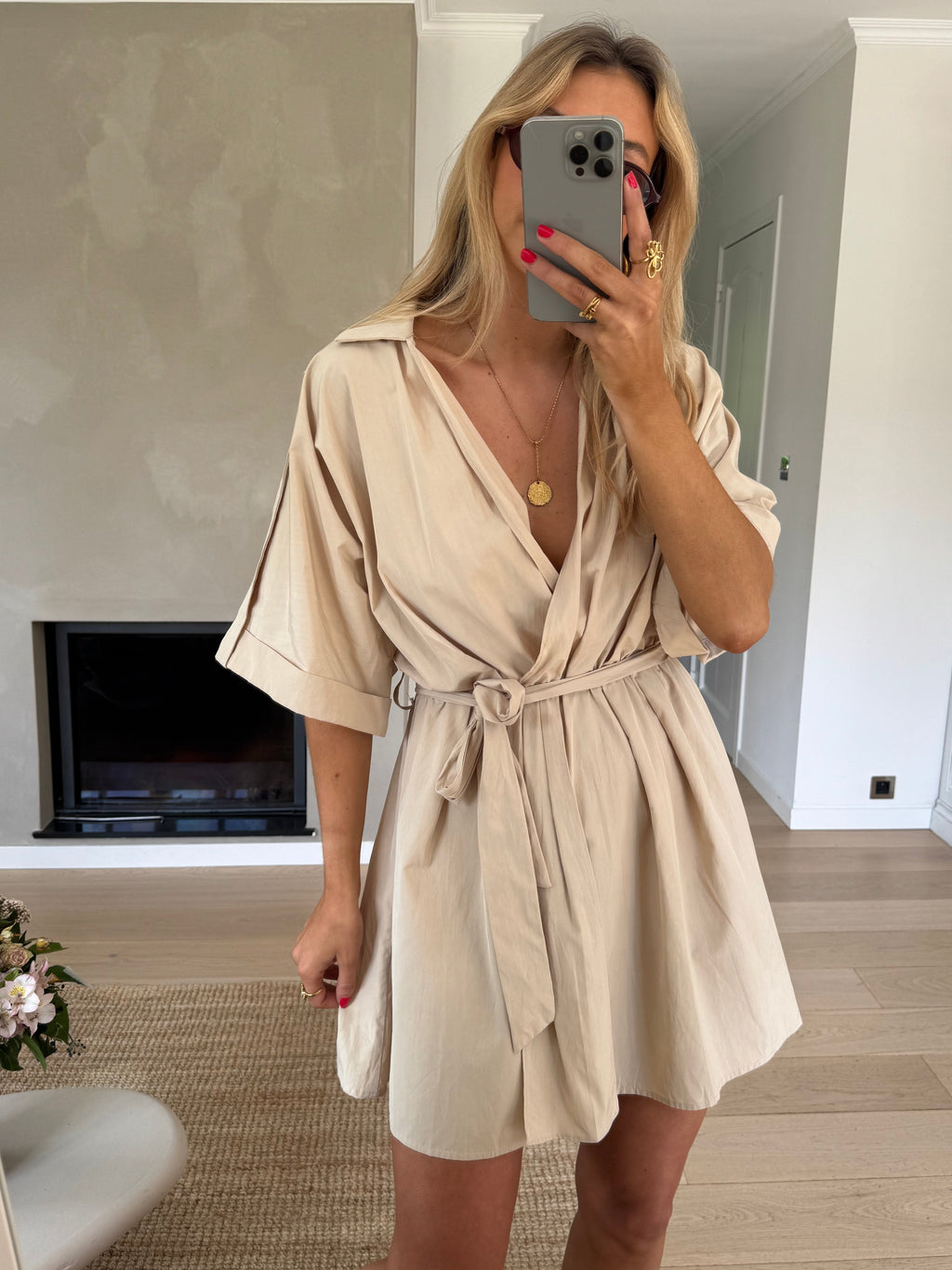 Beige Nellie Dress