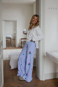 Blue Checkered Amarine Pants