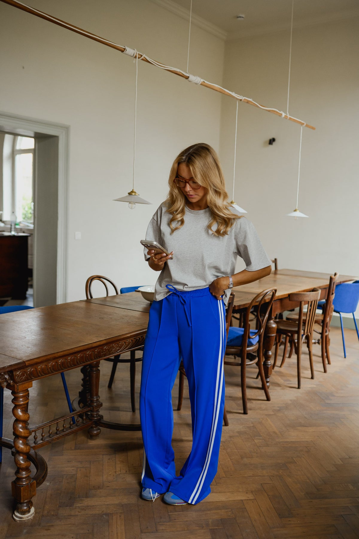 Blue Waty Pants