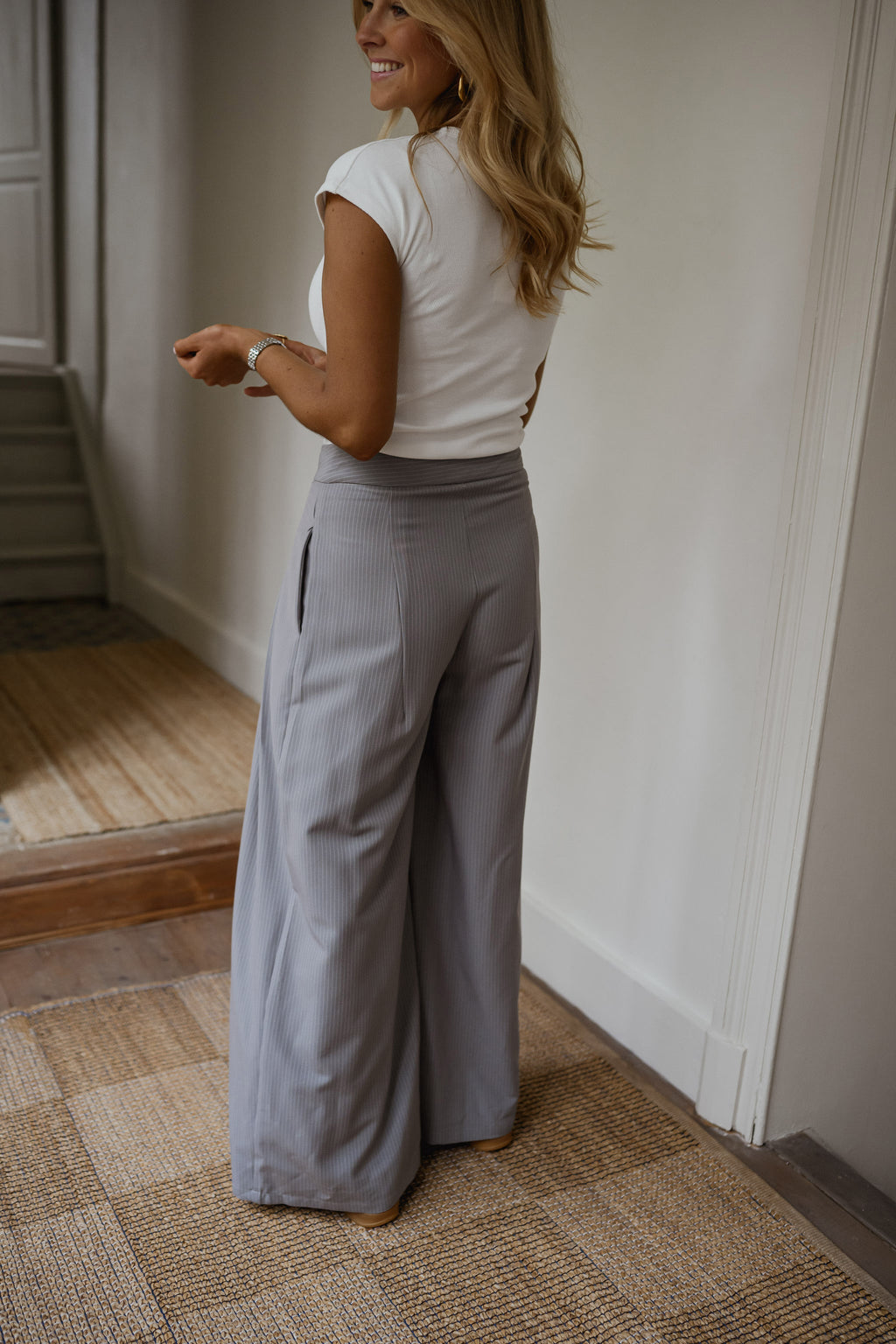 Grey Striped Mayara Pants