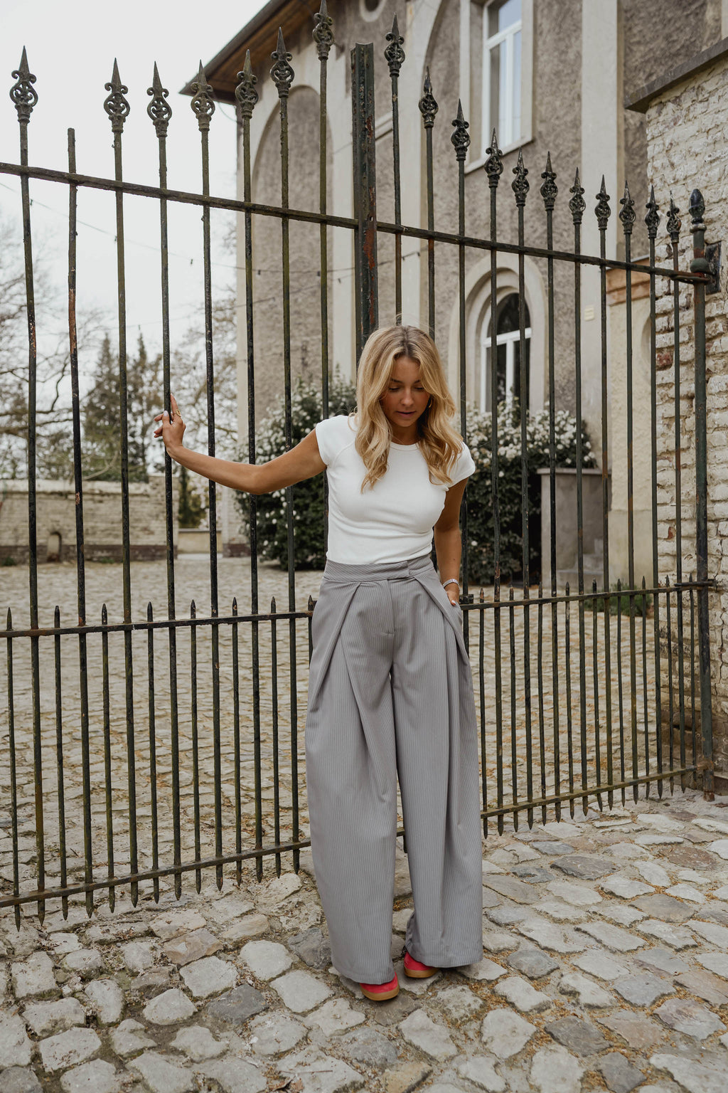 Grey Striped Mayara Pants