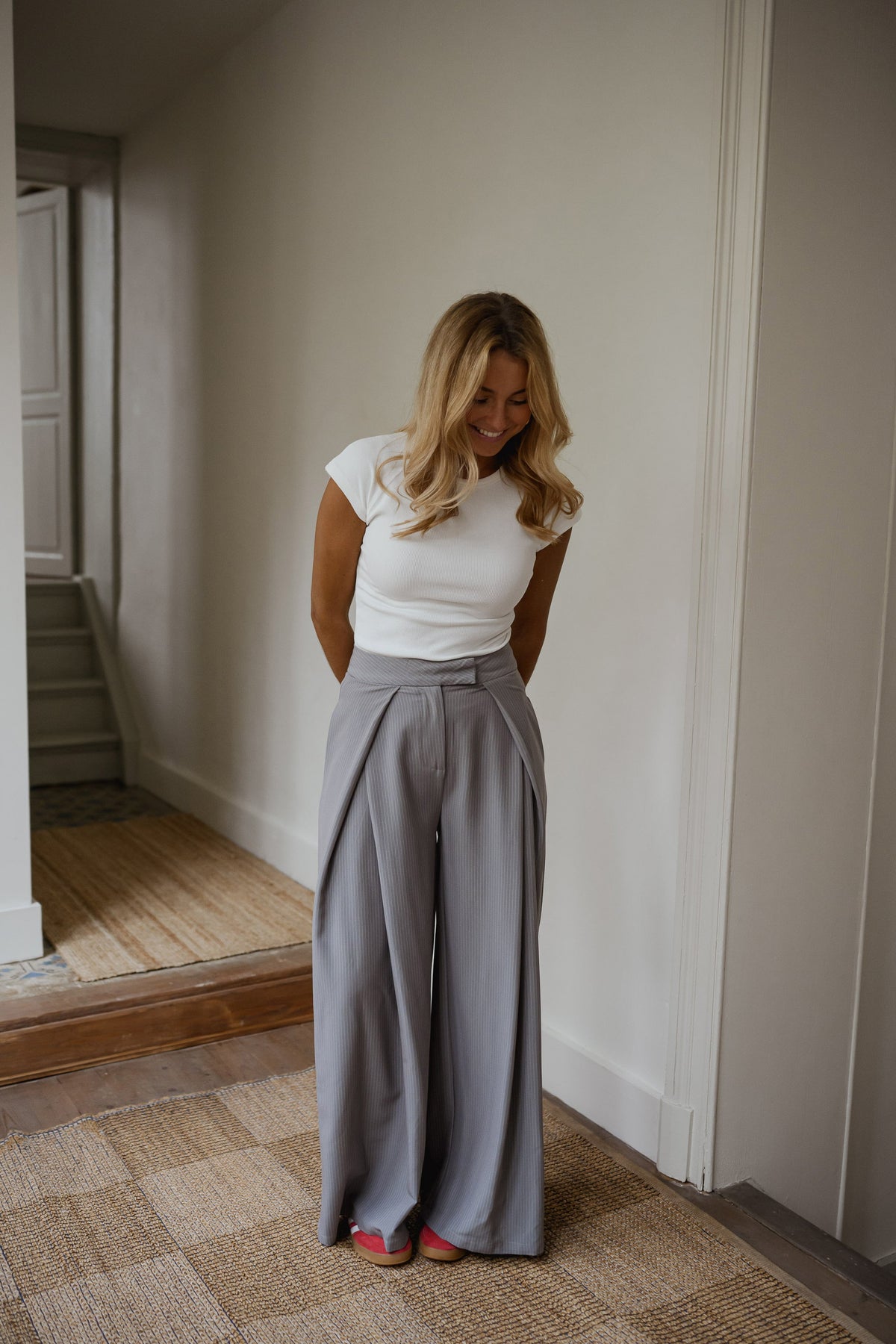 Grey Striped Mayara Pants