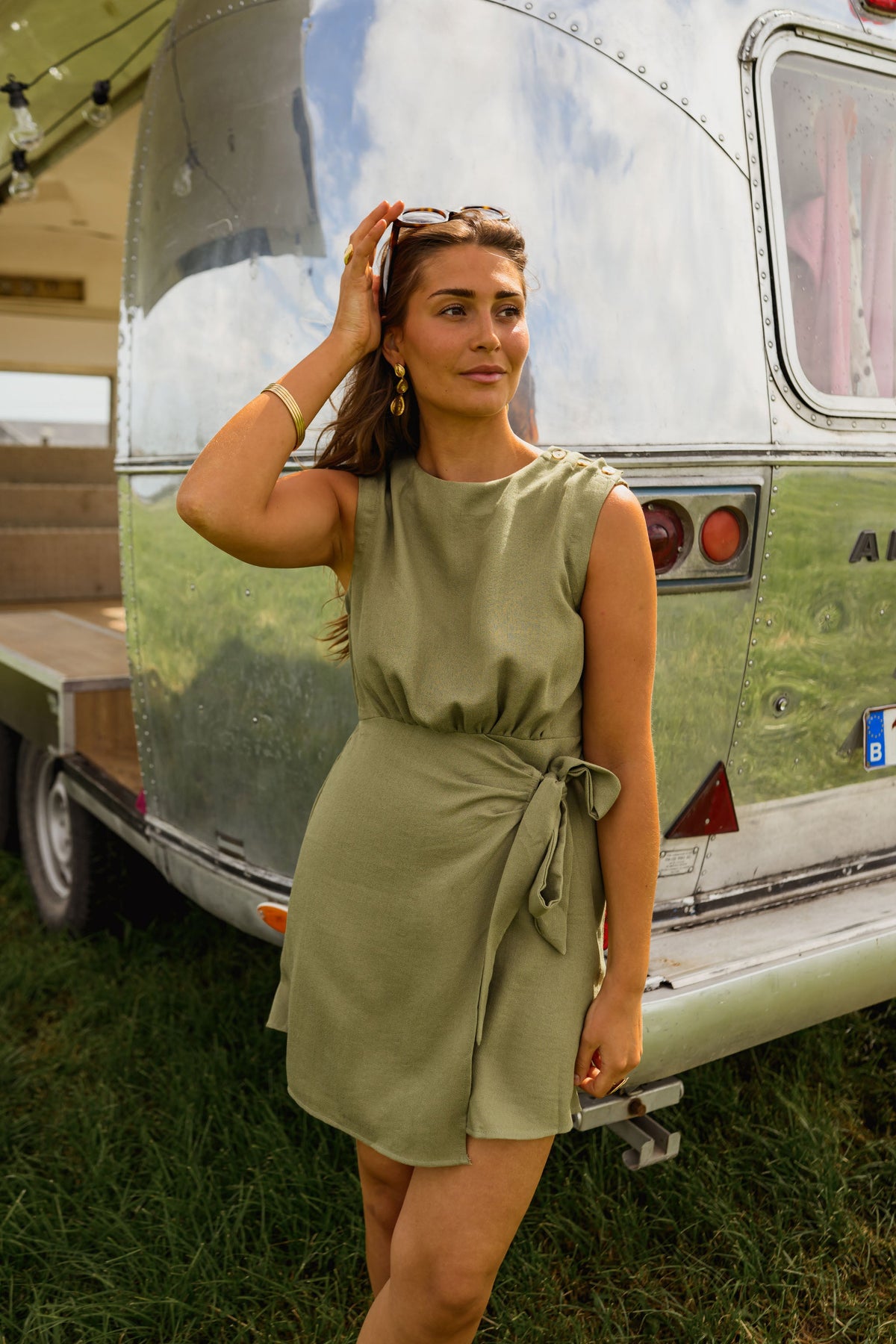 Khaki Minerva Dress