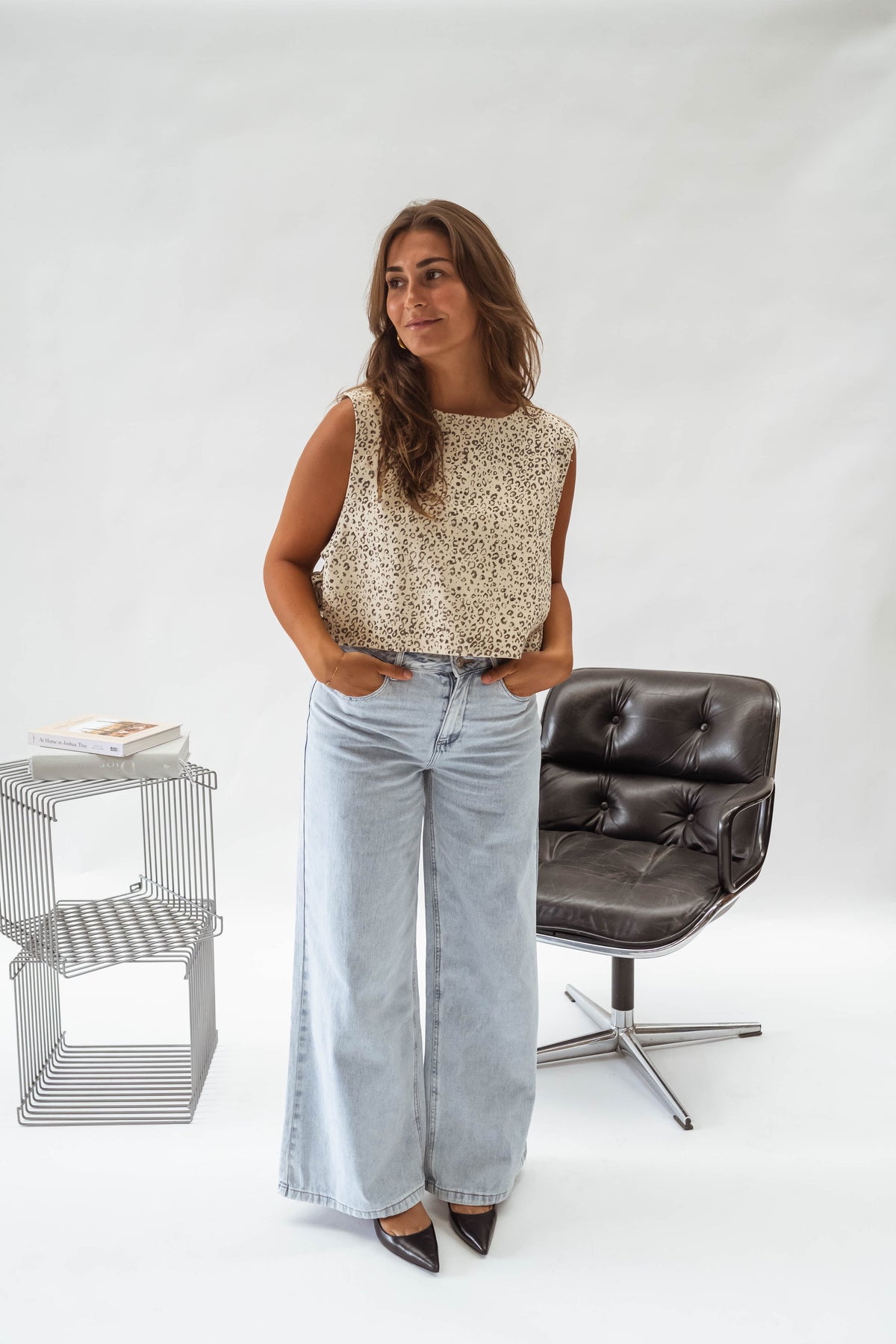 Leopard Alena Top