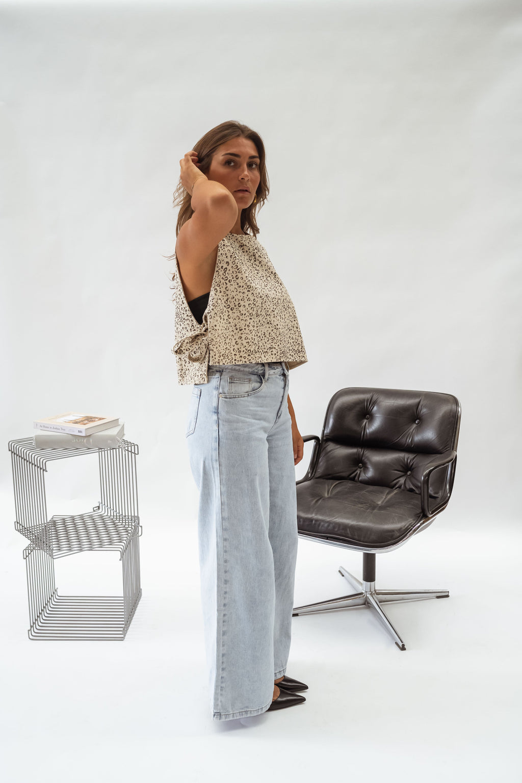 Leopard Alena Top