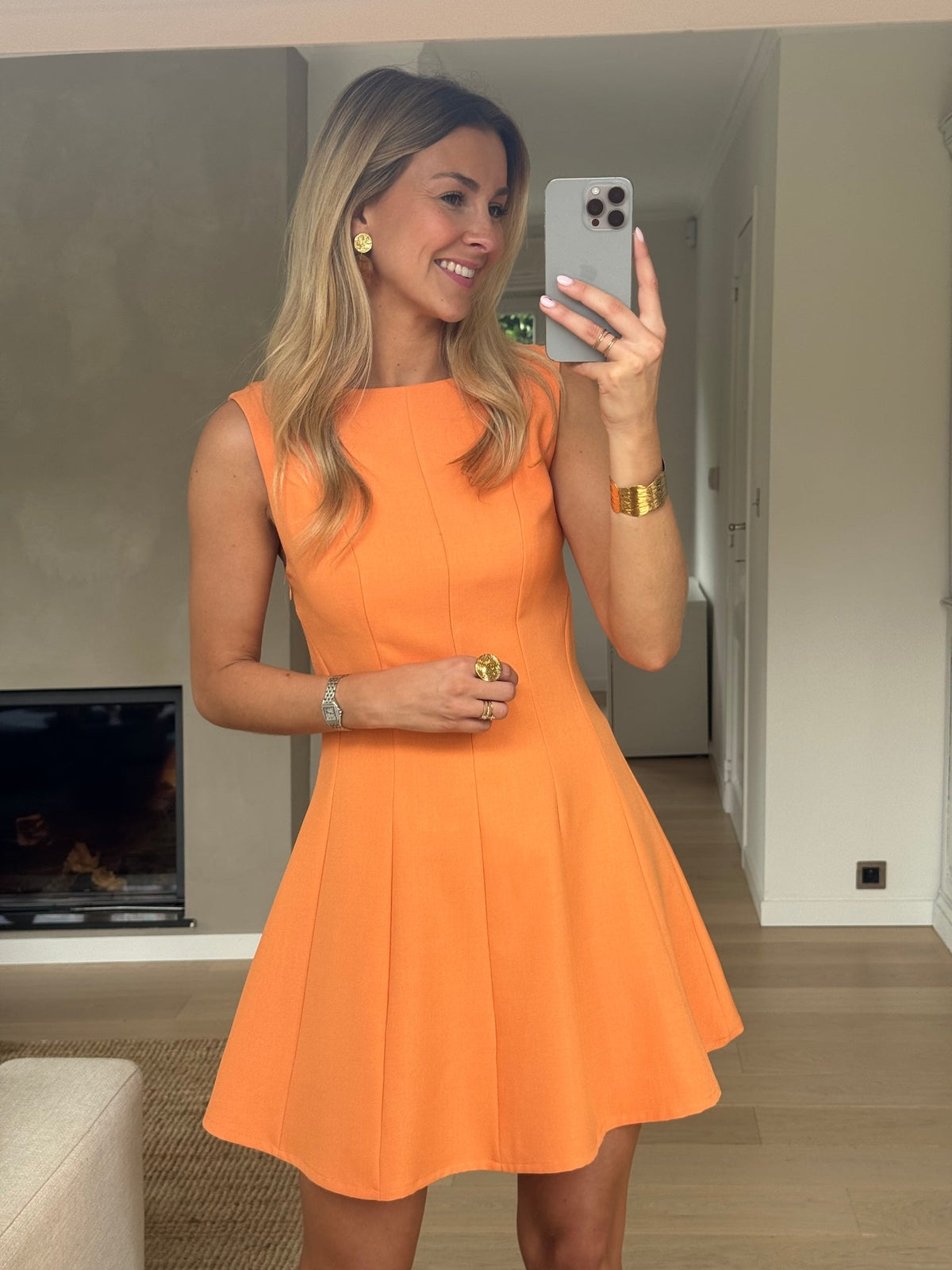 Orange Melissa Dress