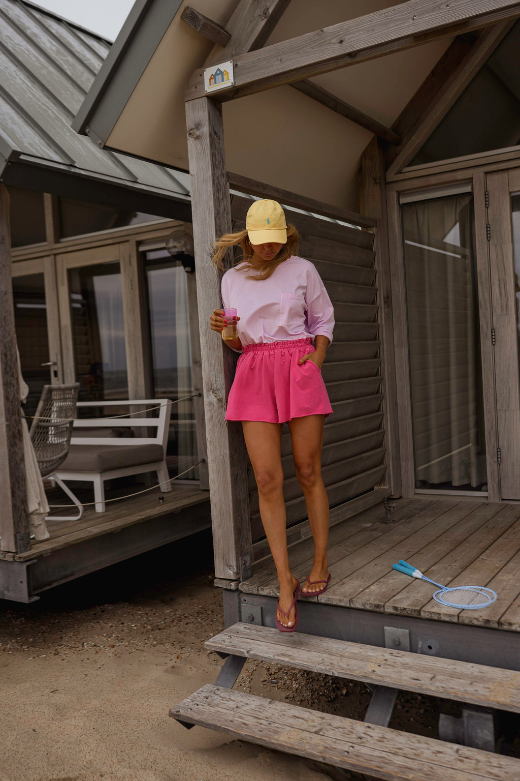 Pink Cotton Issa Shorts