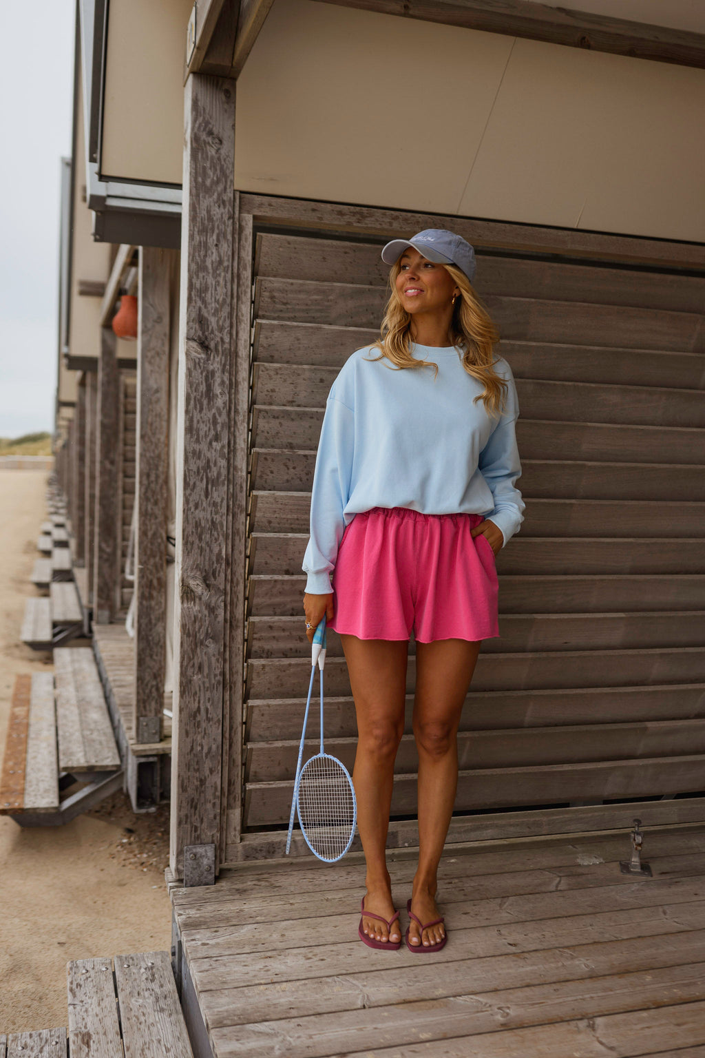 Pink Cotton Issa Shorts