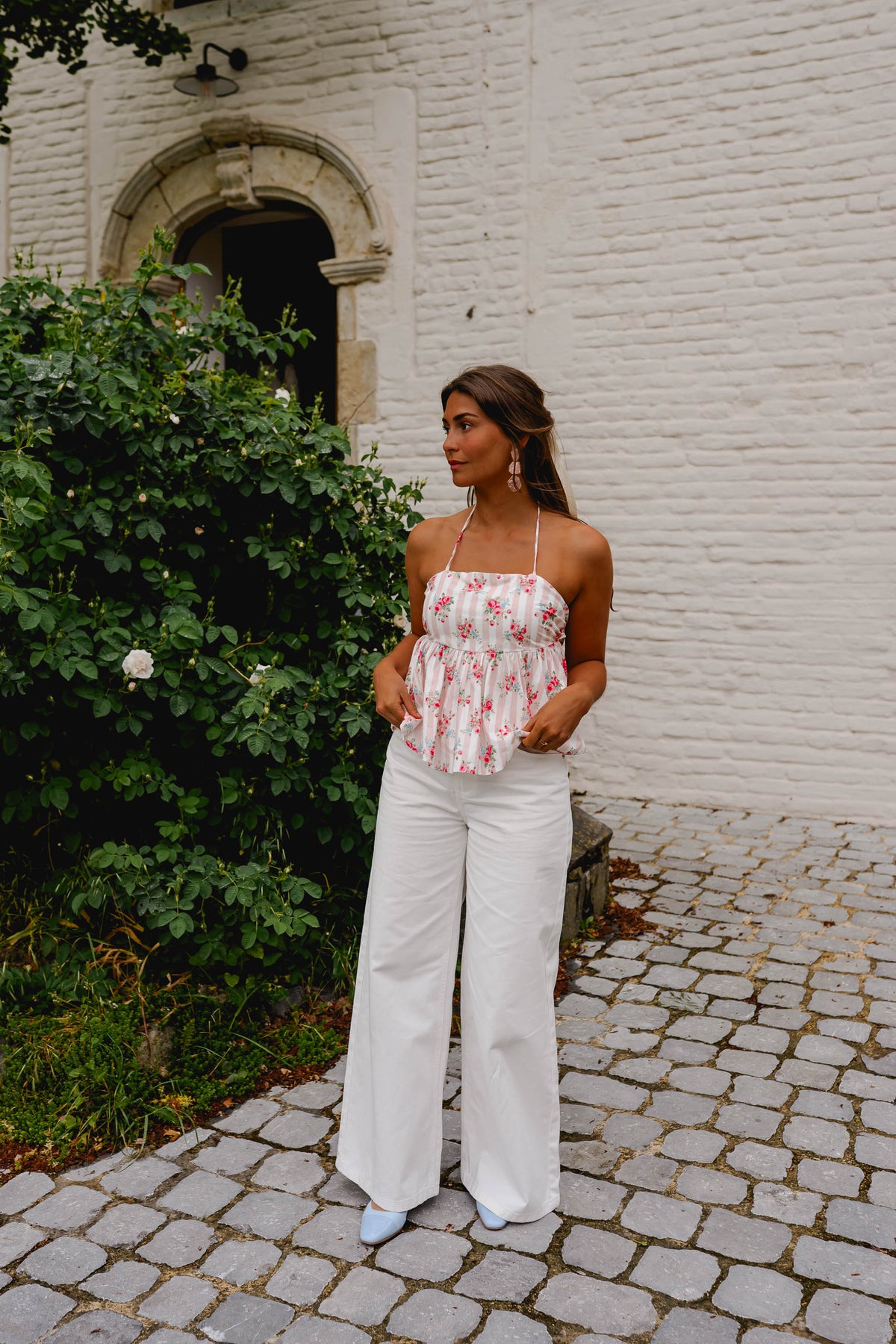 Pink Floral Nonoh Top