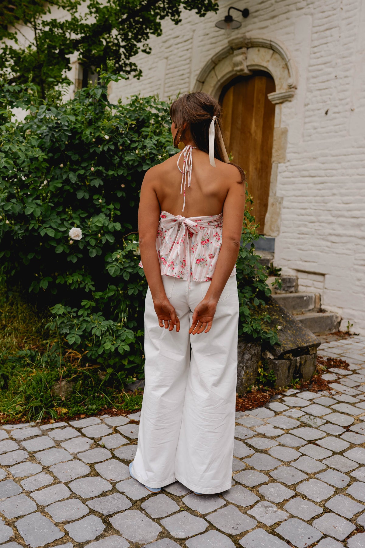 Pink Floral Nonoh Top