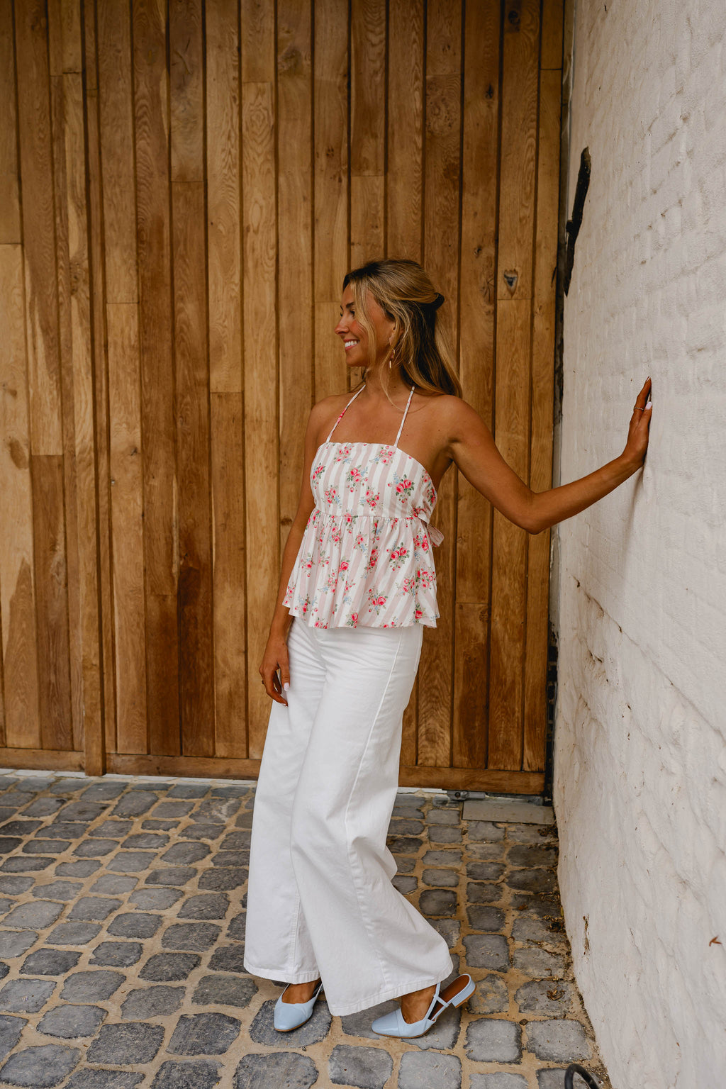 Pink Floral Nonoh Top