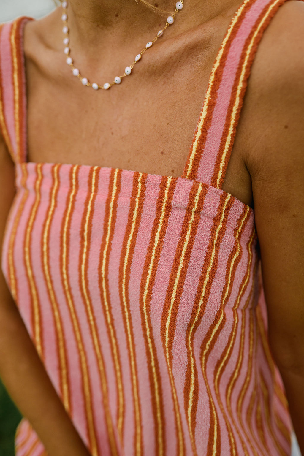 Pink Striped Veronica Dress