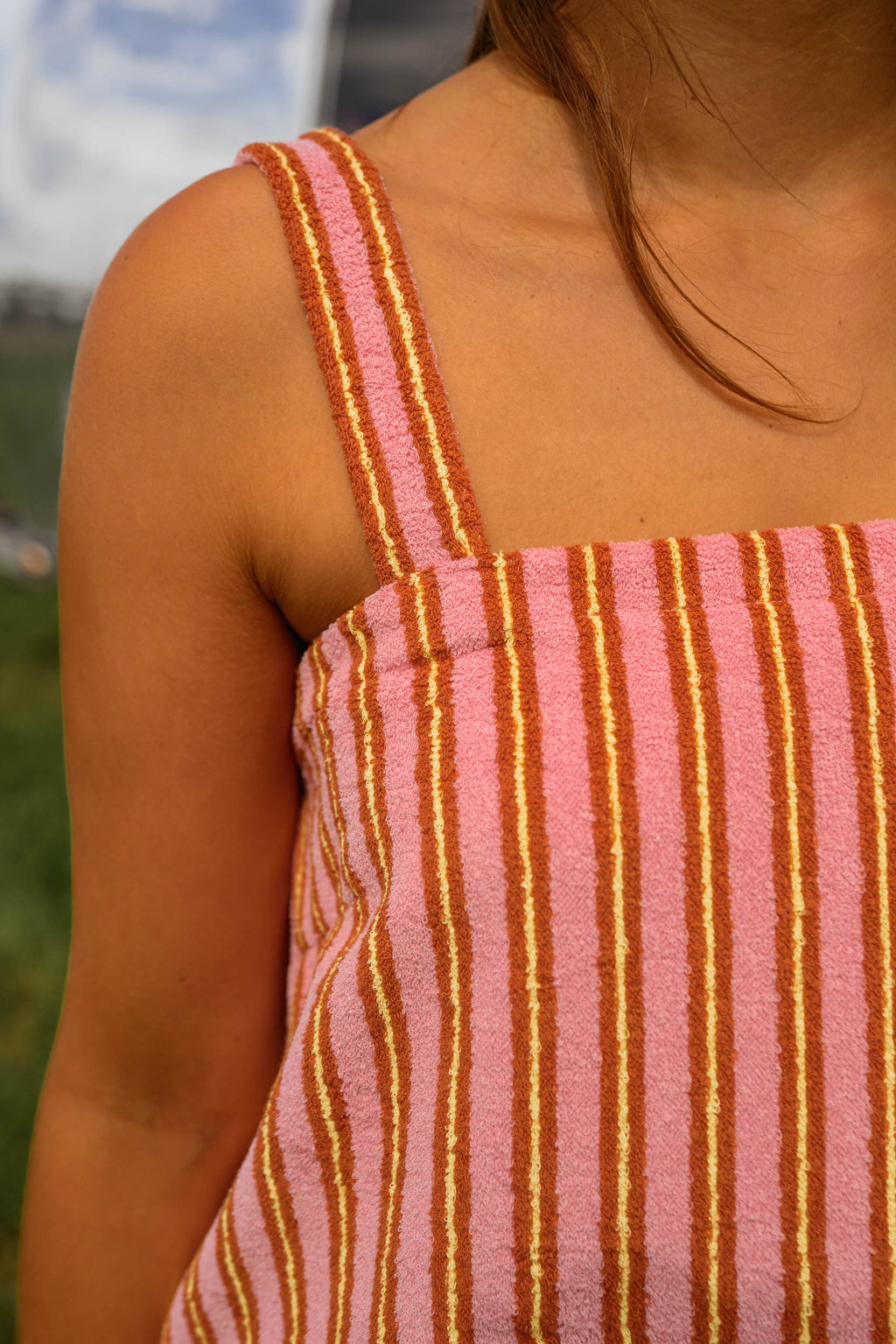 Pink Striped Veronica Dress
