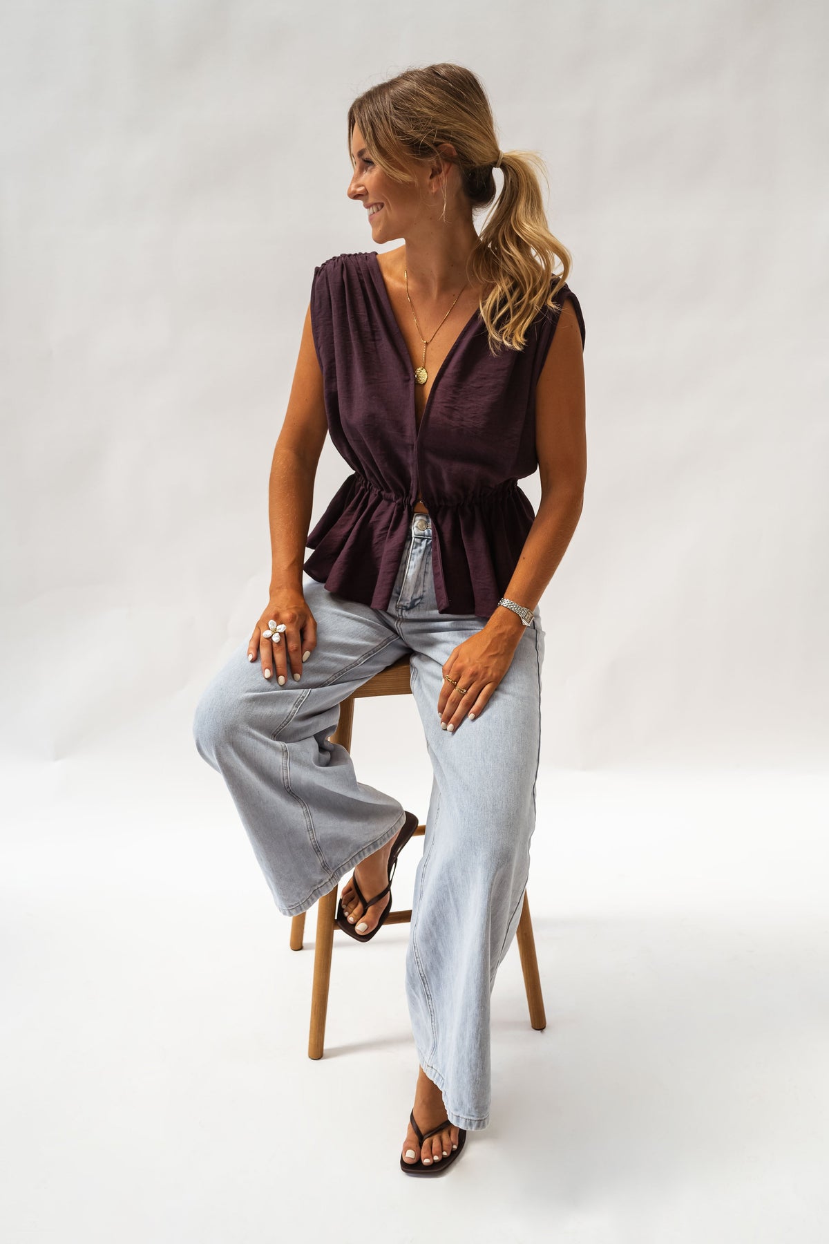 Purple Nola Top