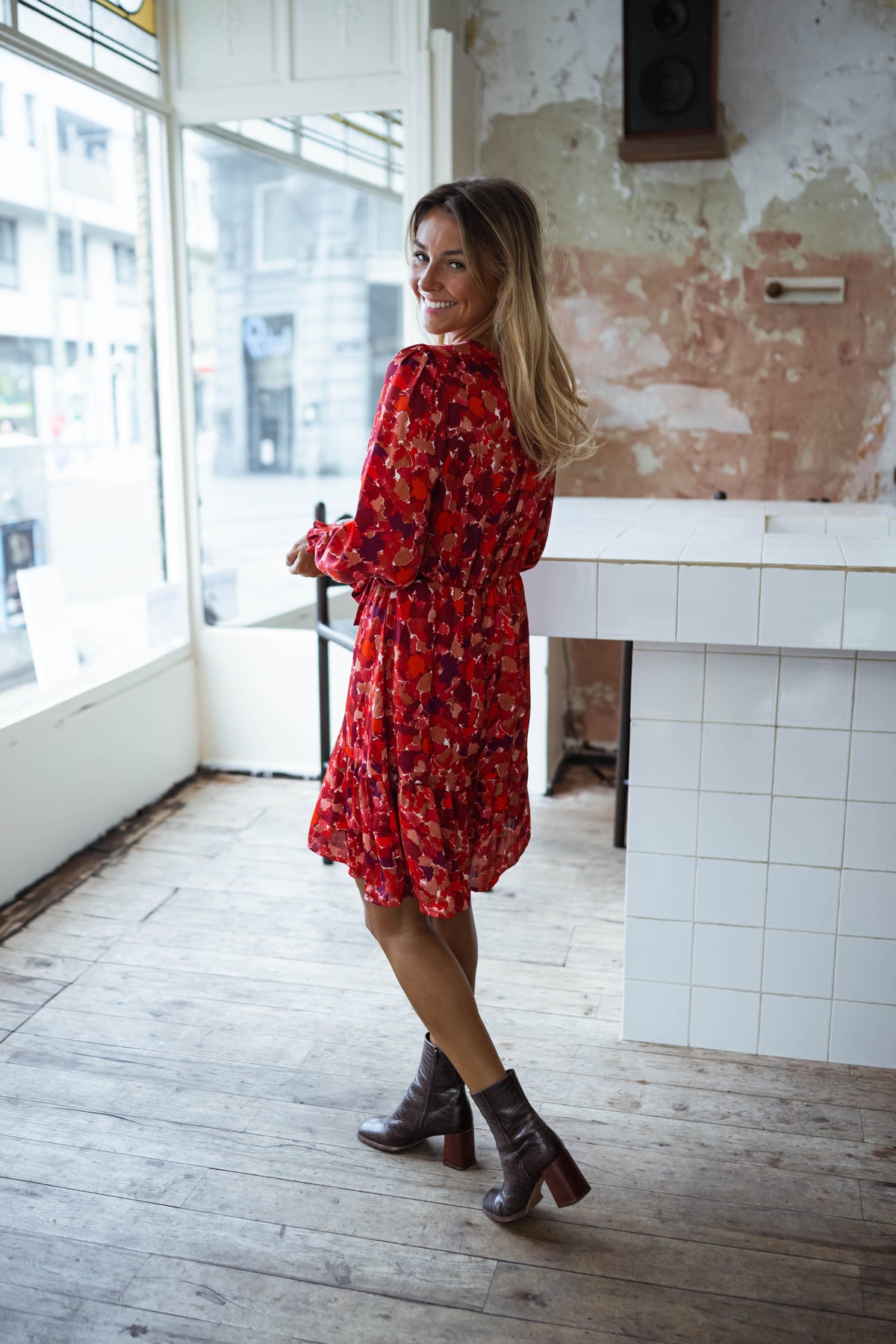 Red Basha Dress