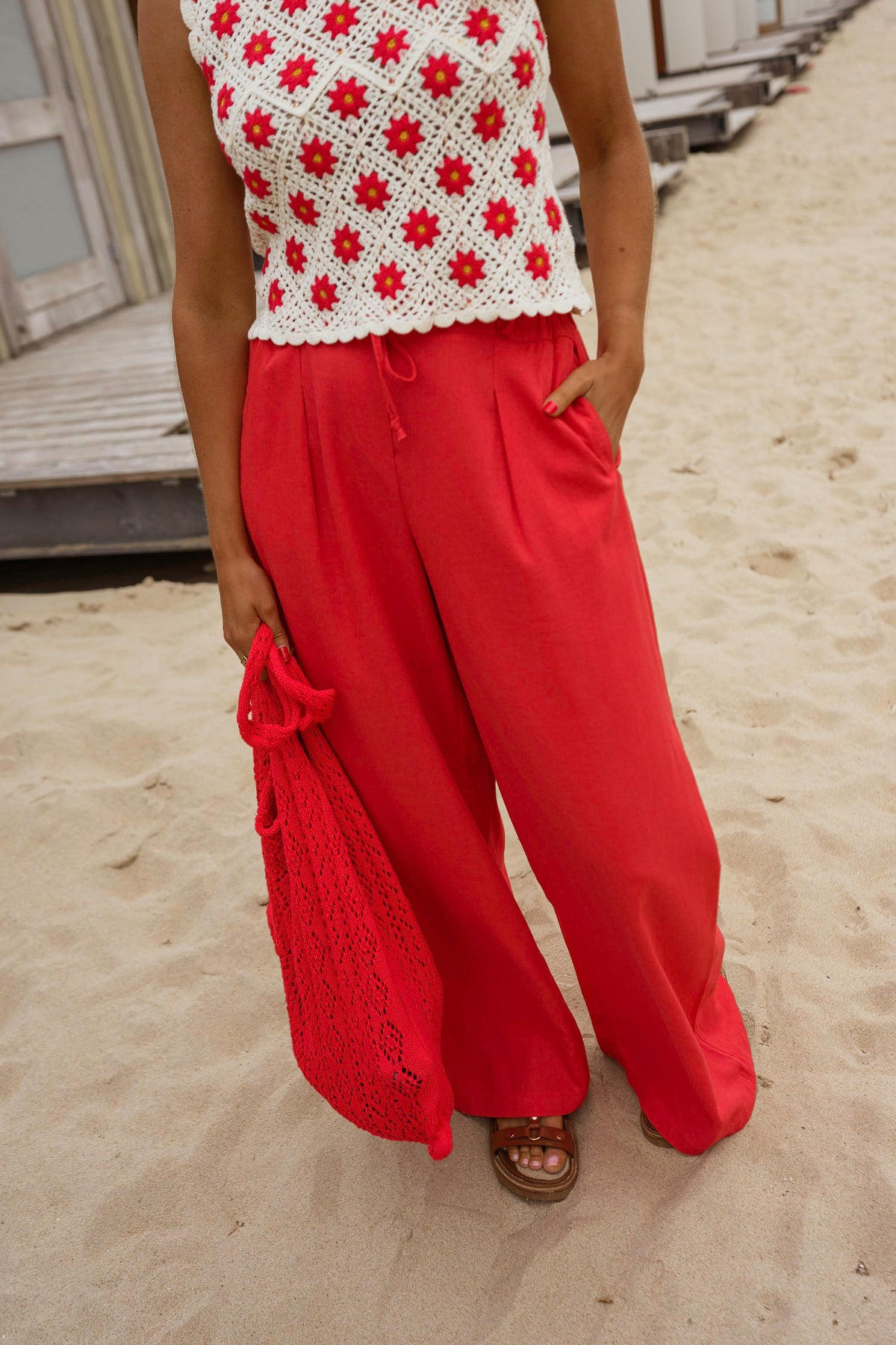 Red Levi Pants