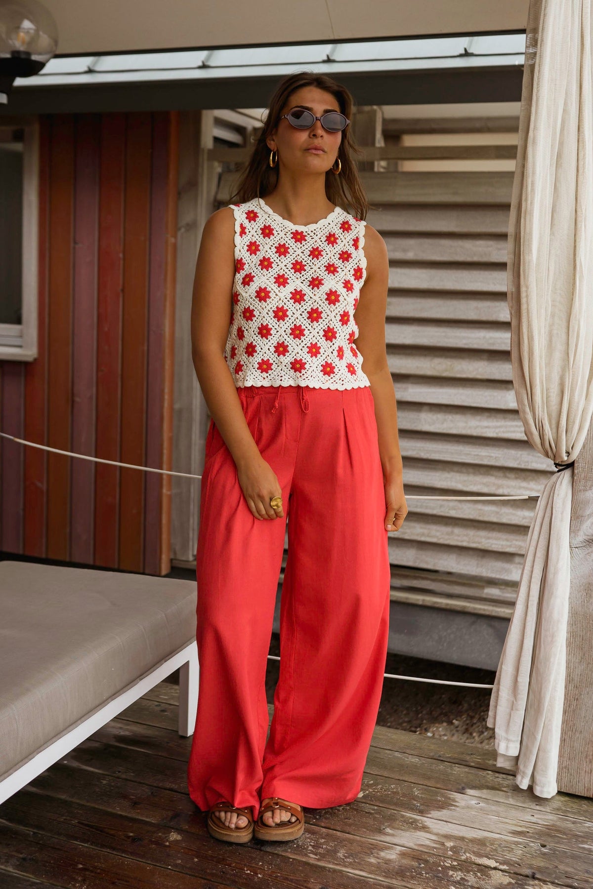 Red Levi Pants