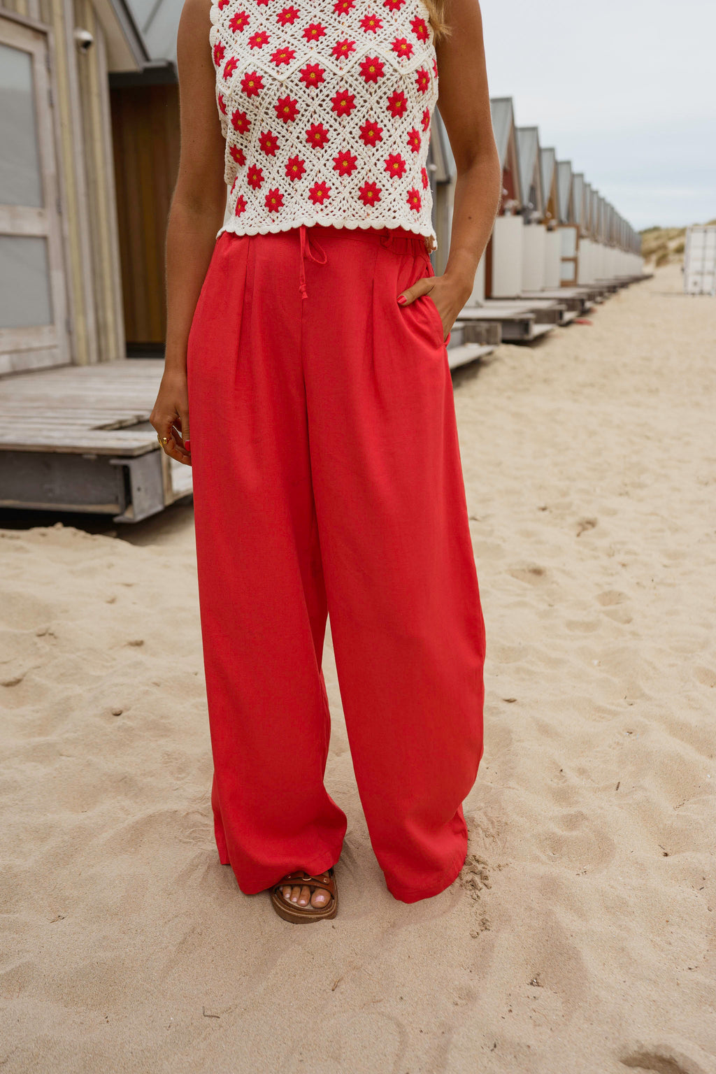 Red Levi Pants