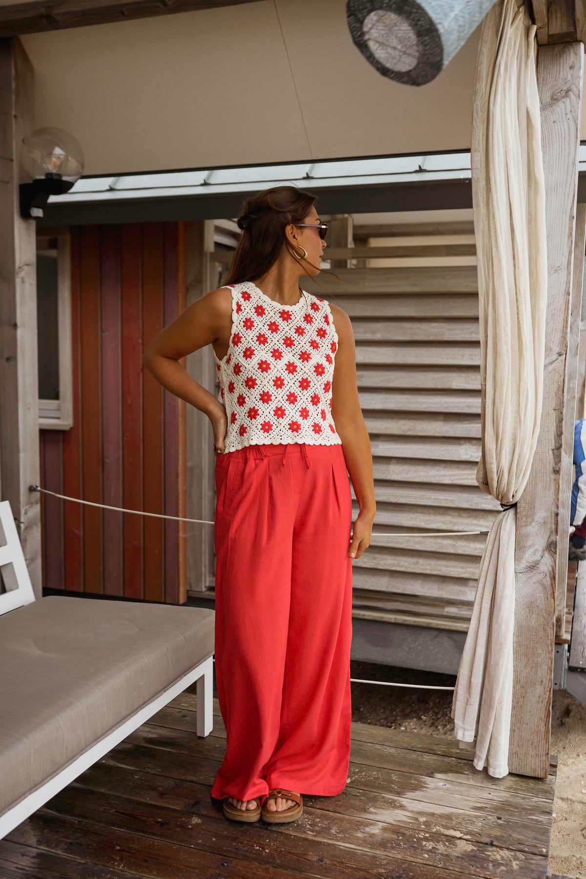 Red Levi Pants