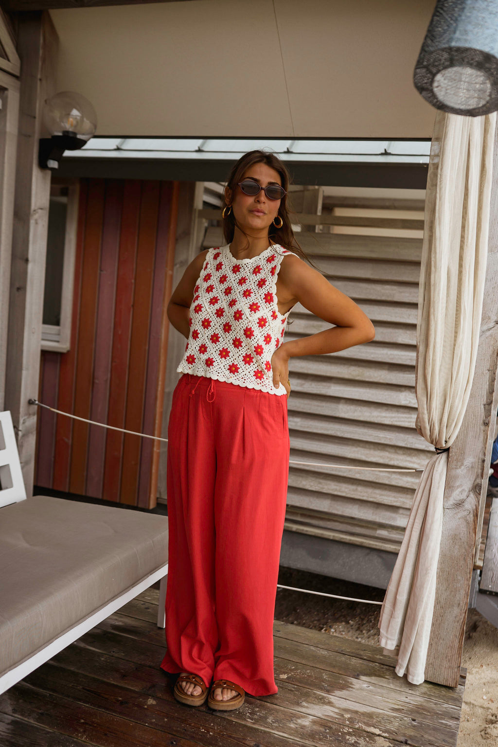 Red Levi Pants