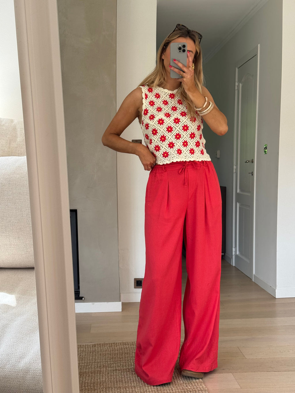 Red Levi Pants
