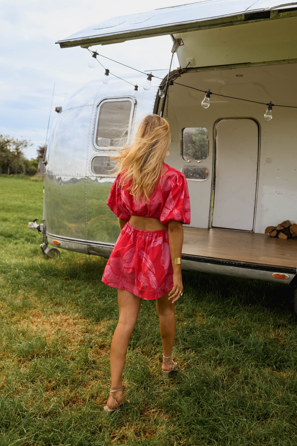 Red And Pink Natalia Dress