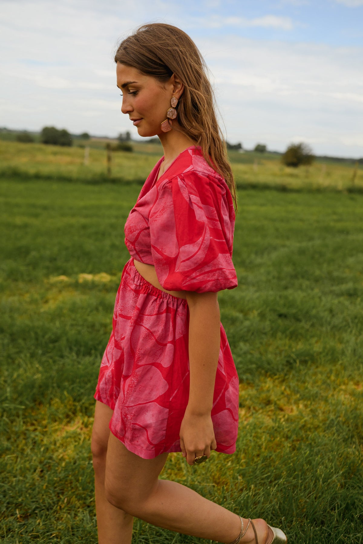 Red And Pink Natalia Dress