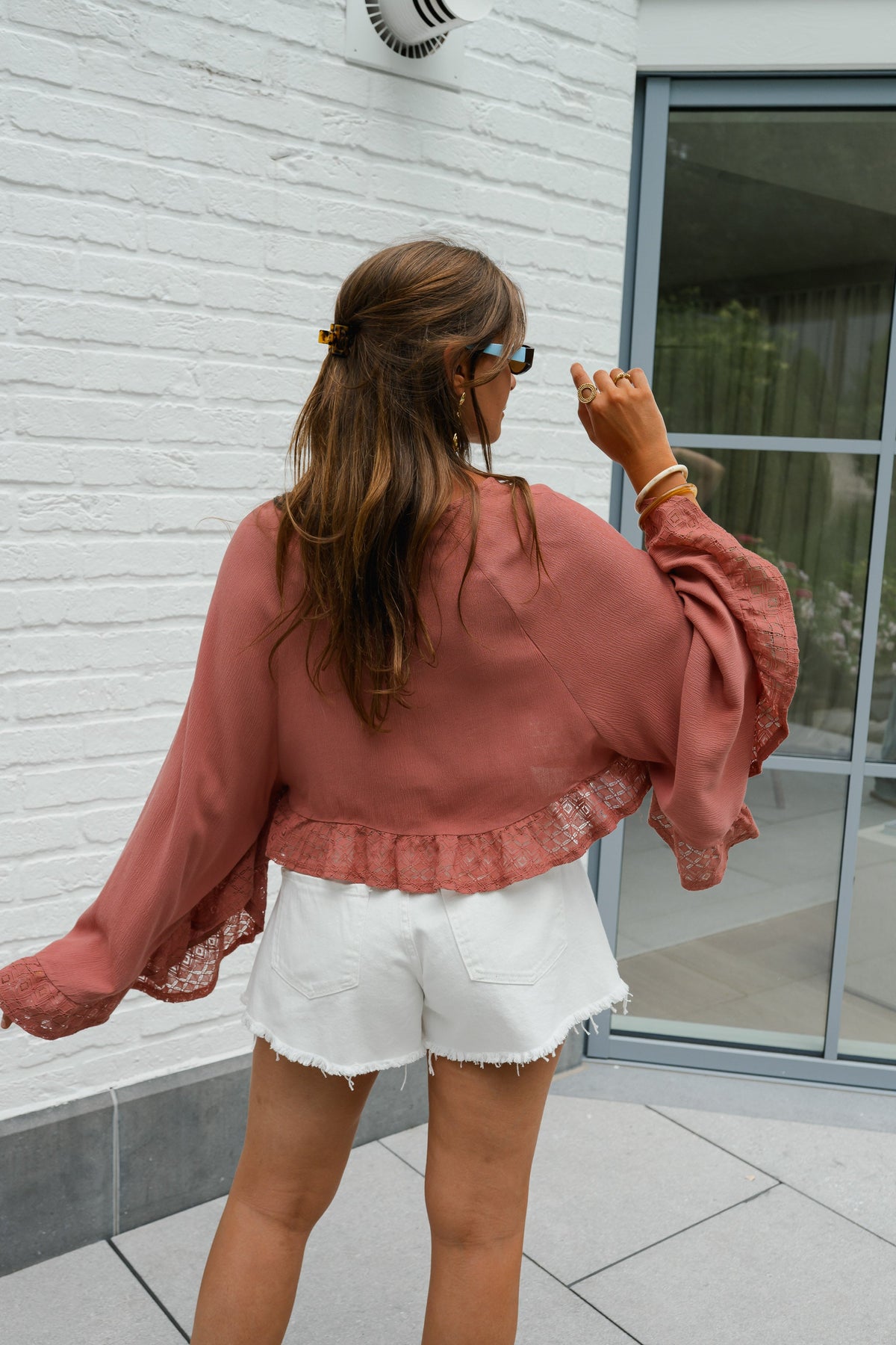White Lilian Shorts