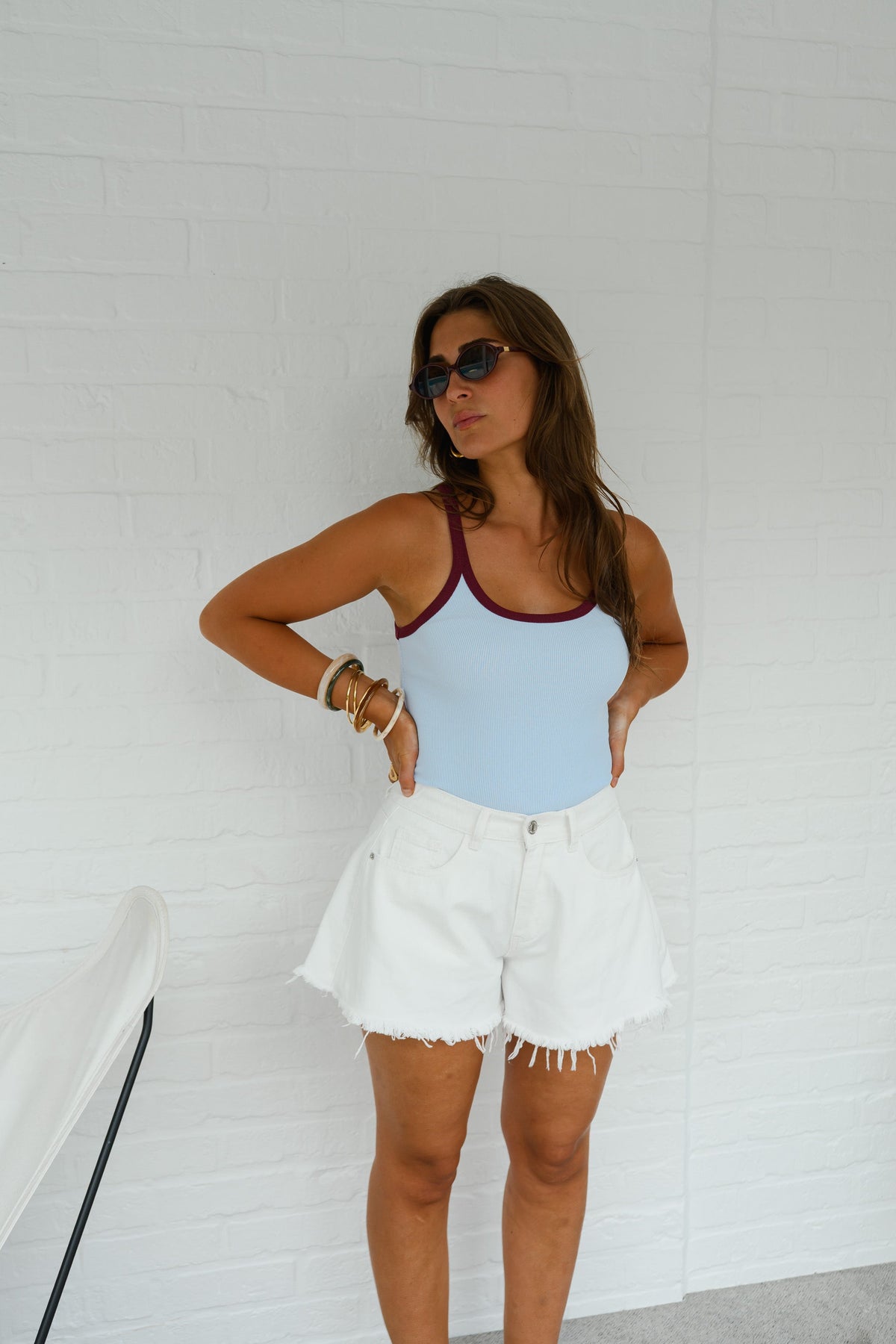 White Lilian Shorts