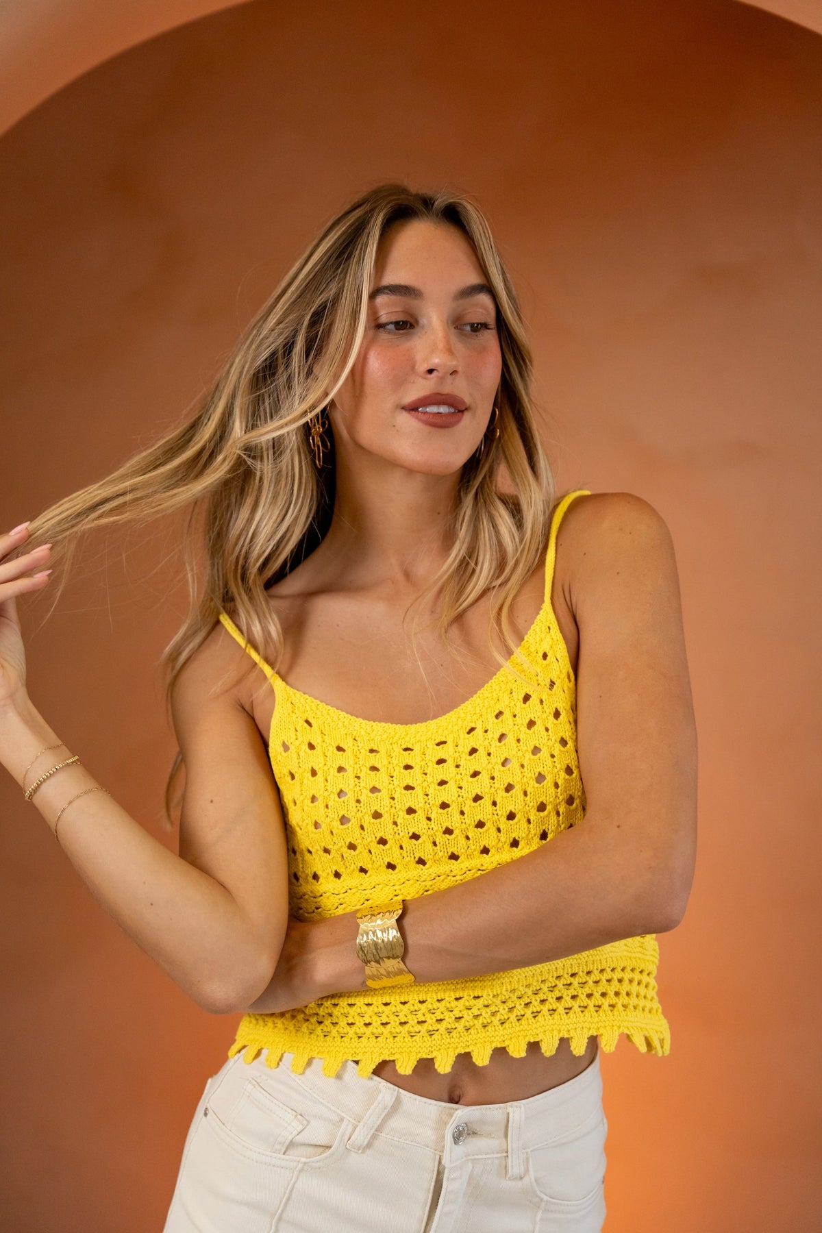 Yellow Duffy Top