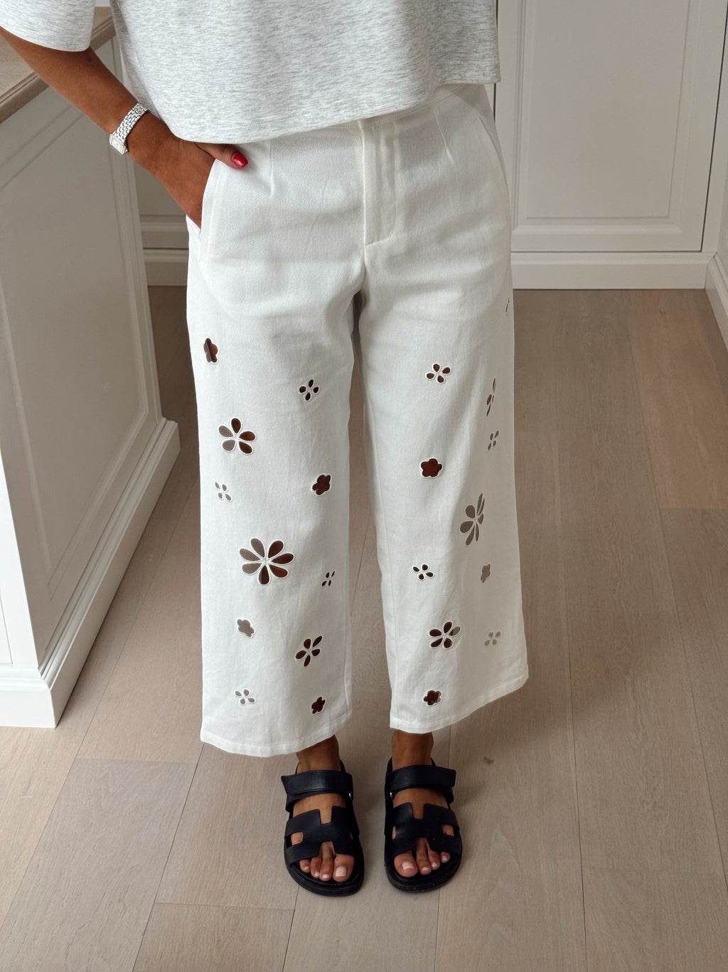 White Pres Jeans
