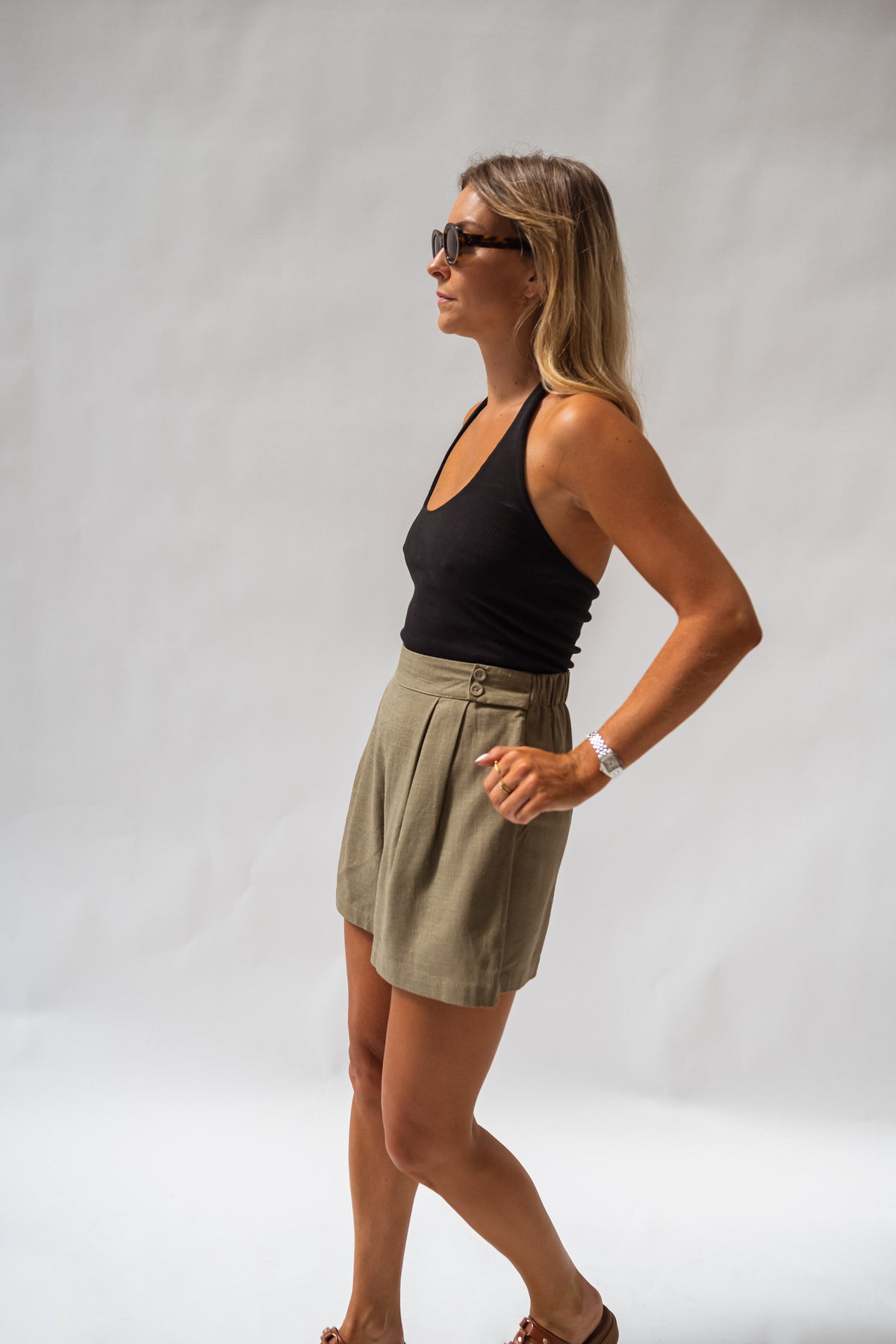 Khaki Lison Shorts